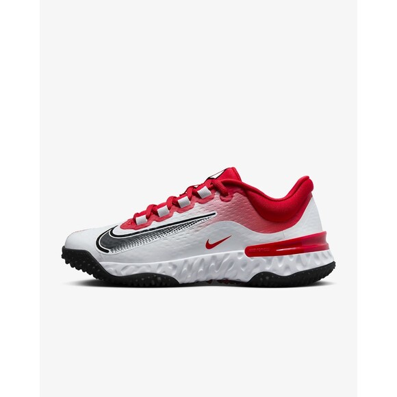 Nike Alpha Huarache Elite 4 Turf Softball Womens SZ 8 Red White Black FD2746-600 - Picture 3 of 8